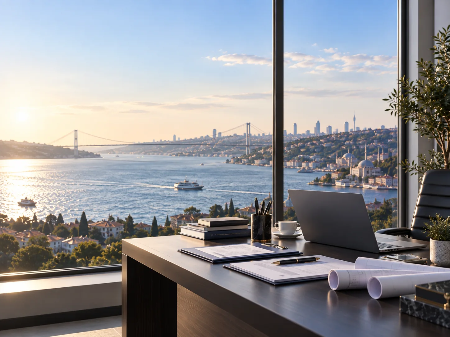 İstanbul manzaralı profesyonel danışmanlık ofisi