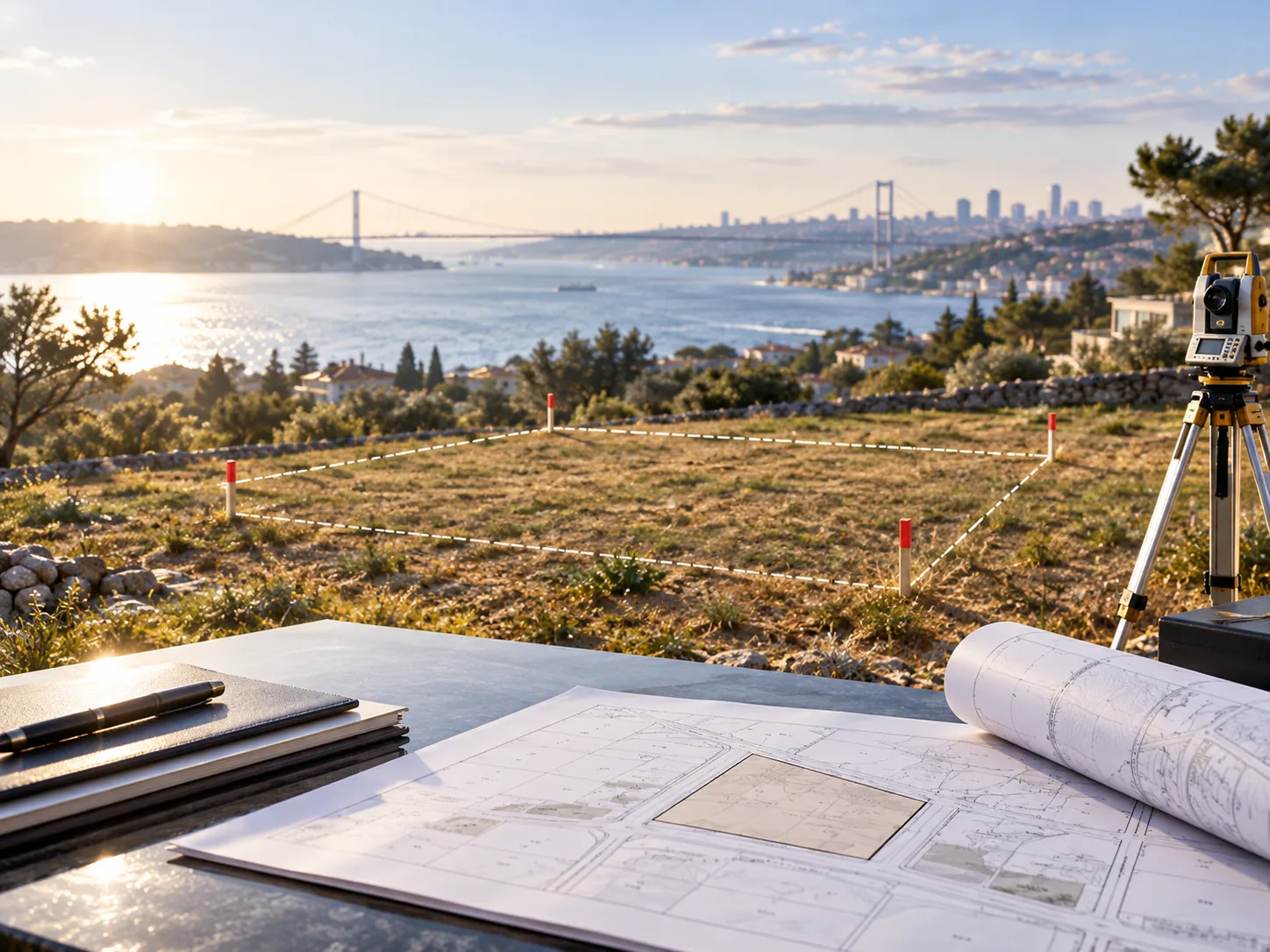 Arazi ve taşınmaz süreçleri için planlama ve ölçüm